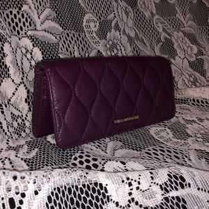 Vera Bradley Aubergine (Retired) Quilted Wallet